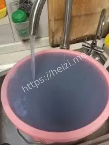 长沙自来水蓝色沉淀物